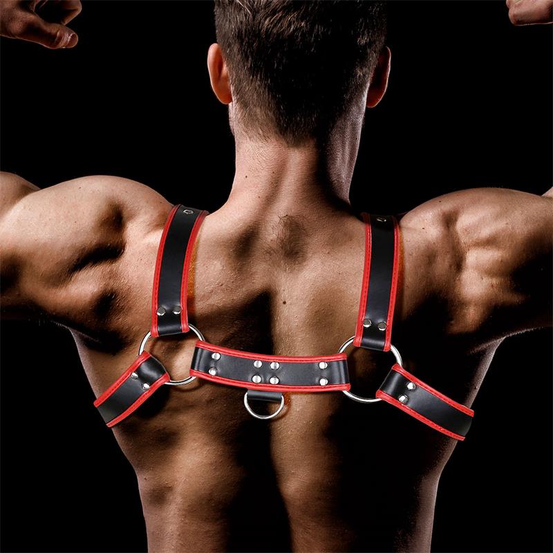 INTOYOU BDSM LINE - ODISEO ARNÉS MASCULINO PARA EL PECHO CUERO VEGANO