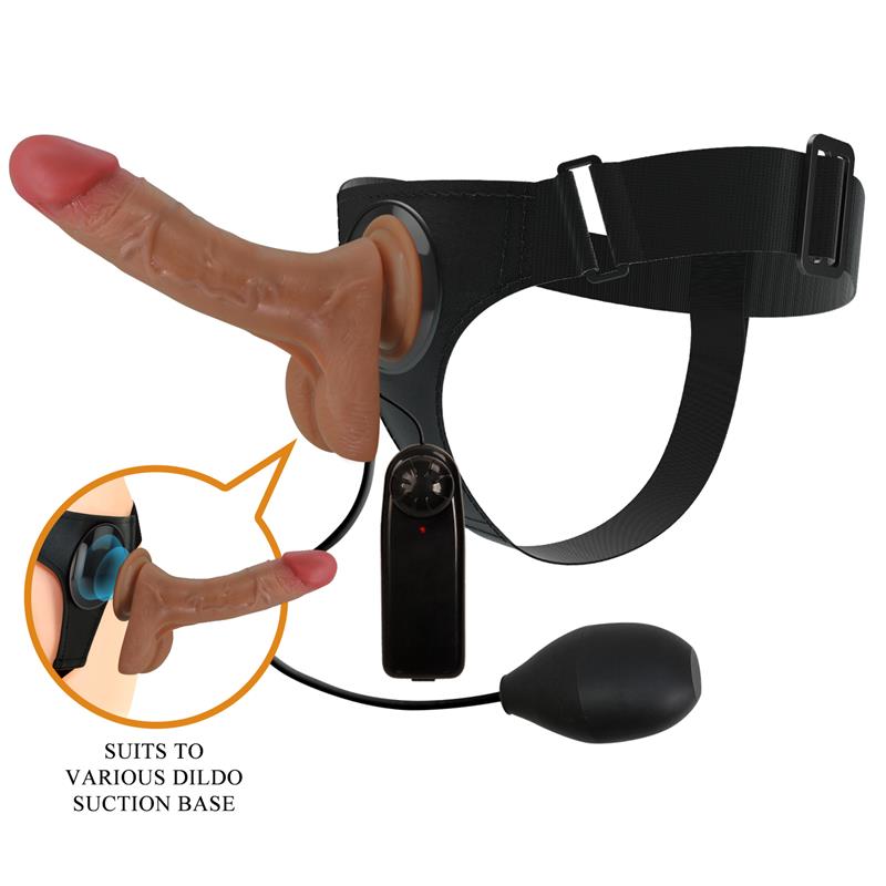 PRETTYLOVE - OHER ARNÉS CON DILDO CON VIBRACIÓN Y FUNCIÓN SQUIRT
