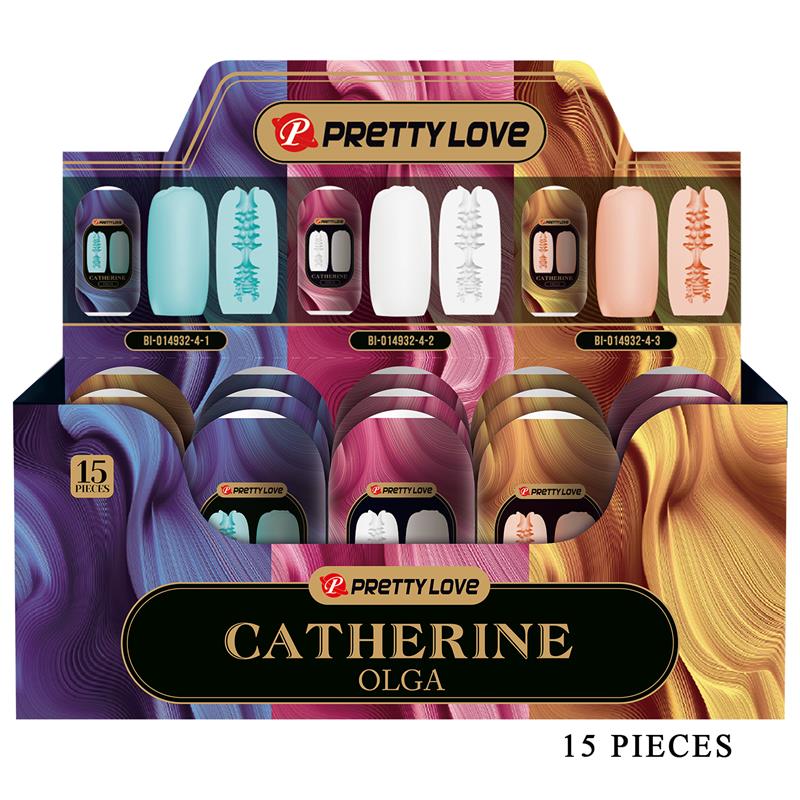PRETTYLOVE - OLGA DISPLAY 15 MASTURBADORES SURTIDOS