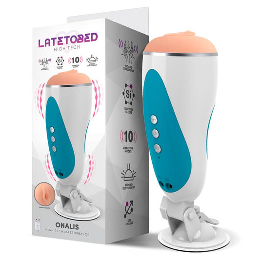 LATETOBED - ONALIS HIGH TECH MASTURBADOR SISTEMA GEMIDOS Y VIBRACIÓN VAGINA USB