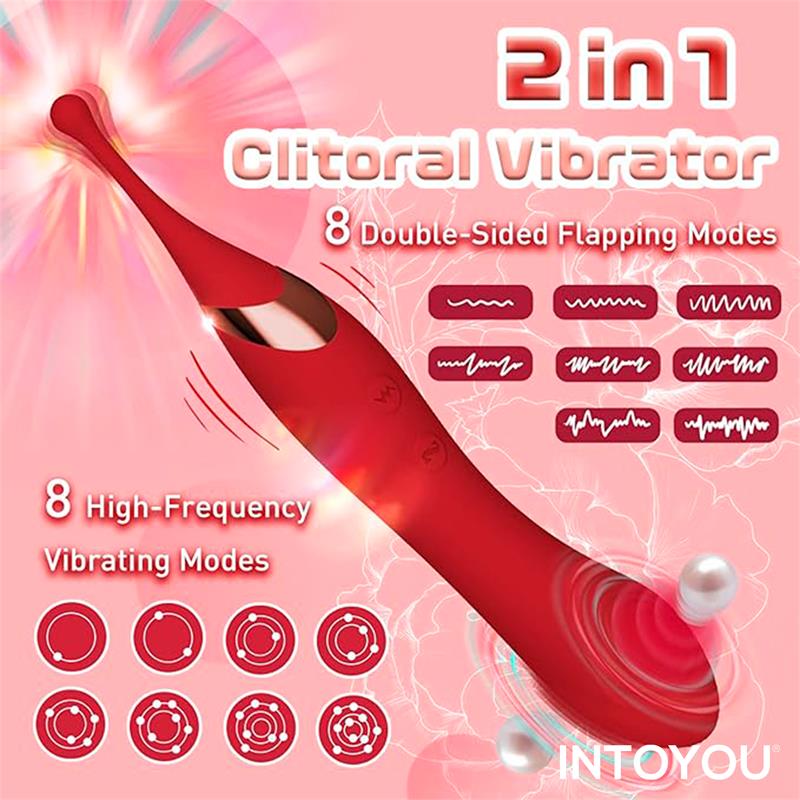 INTOYOU - ONAX ESTIMULADOR DOBLE VIBRADOR DE PUNTO Y DOBLE PULSACIÓN USB