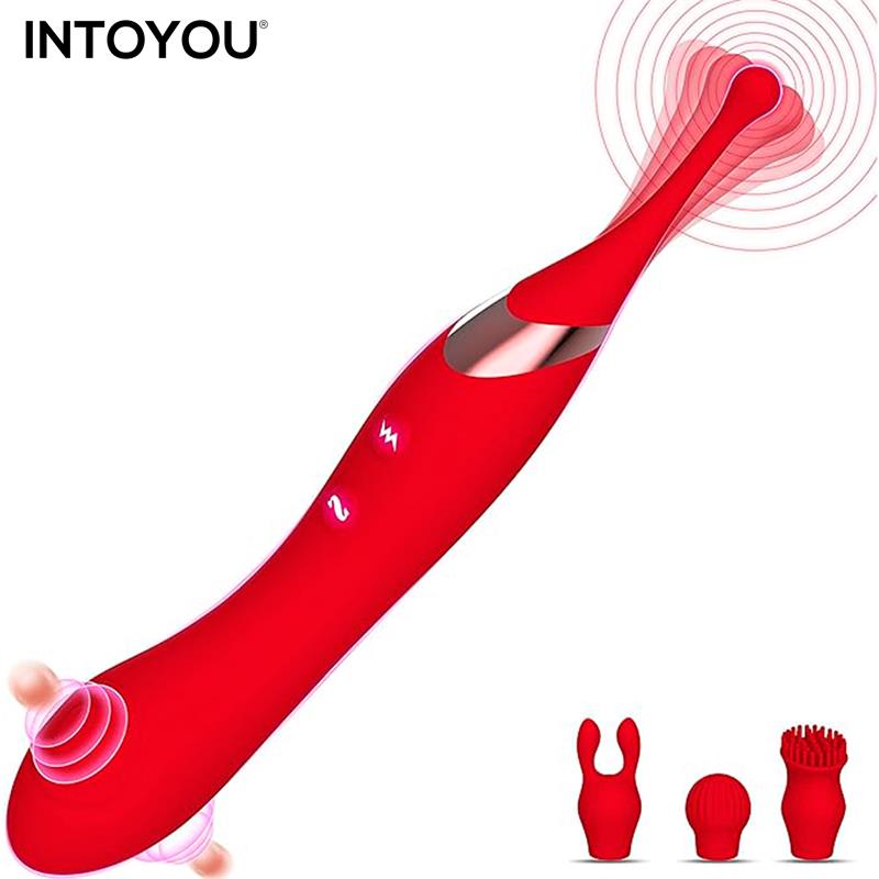 INTOYOU - ONAX ESTIMULADOR DOBLE VIBRADOR DE PUNTO Y DOBLE PULSACIÓN USB