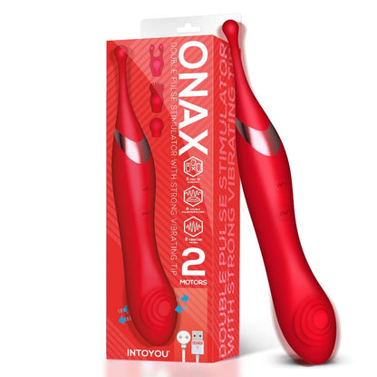INTOYOU - ONAX ESTIMULADOR DOBLE VIBRADOR DE PUNTO Y DOBLE PULSACIÓN USB
