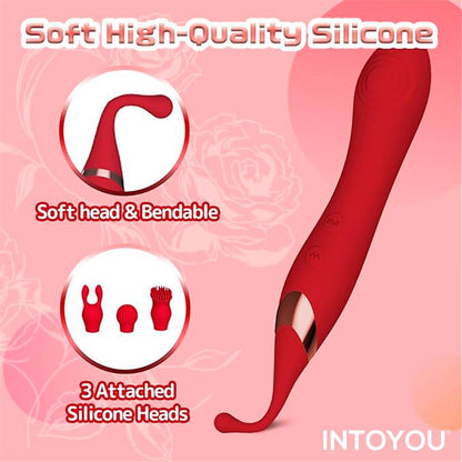 INTOYOU - ONAX ESTIMULADOR DOBLE VIBRADOR DE PUNTO Y DOBLE PULSACIÓN USB