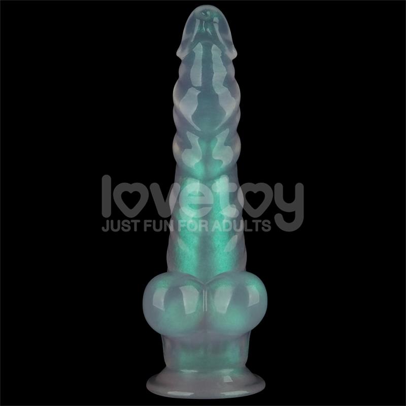 LOVETOY - OPAL PEARL SHEEN DILDO VERDE 10
