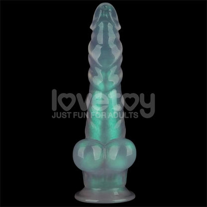 LOVETOY - OPAL PEARL SHEEN DILDO VERDE 10