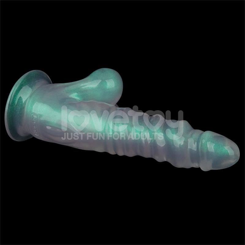 LOVETOY - OPAL PEARL SHEEN DILDO VERDE 10