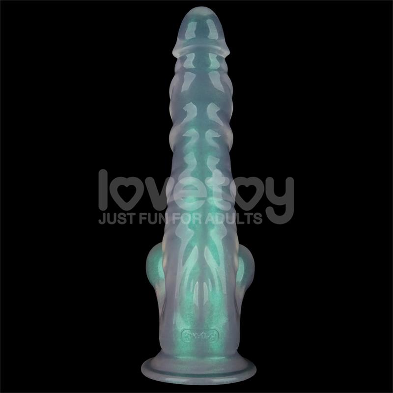 LOVETOY - OPAL PEARL SHEEN DILDO VERDE 10