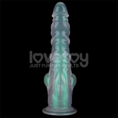 LOVETOY - OPAL PEARL SHEEN DILDO VERDE 10