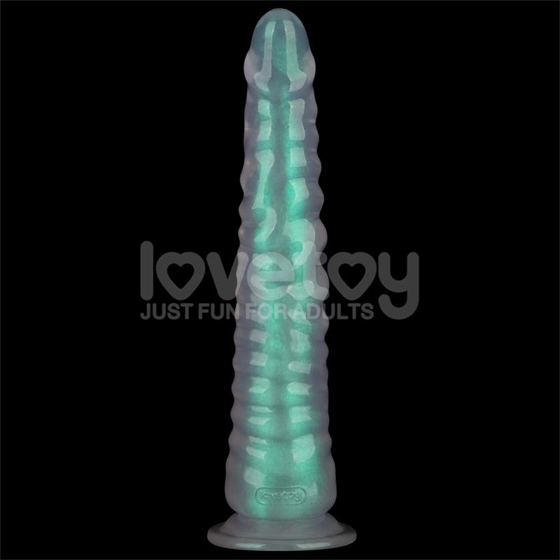 LOVETOY - OPAL PEARL SHEEN DILDO VERDE 12.5