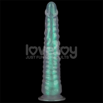 LOVETOY - OPAL PEARL SHEEN DILDO VERDE 12.5