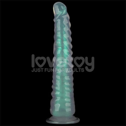 LOVETOY - OPAL PEARL SHEEN DILDO VERDE 12.5