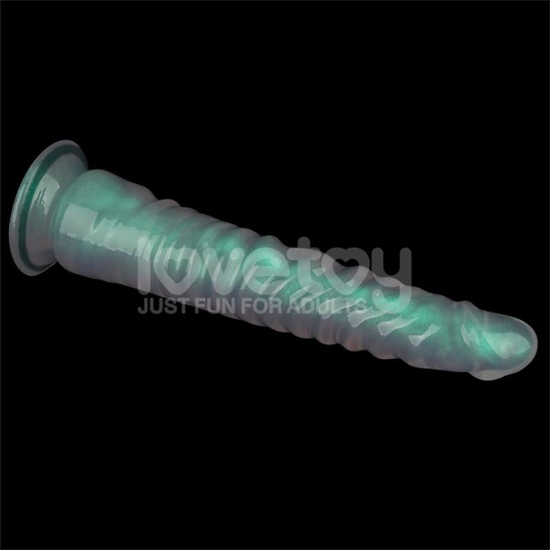 LOVETOY - OPAL PEARL SHEEN DILDO VERDE 12.5