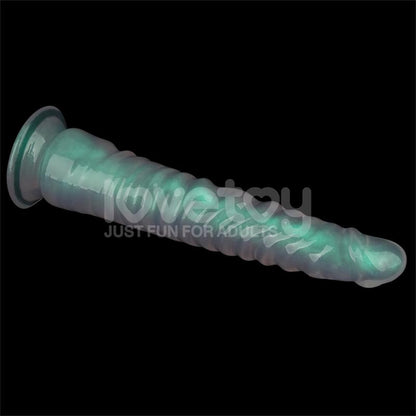 LOVETOY - OPAL PEARL SHEEN DILDO VERDE 12.5