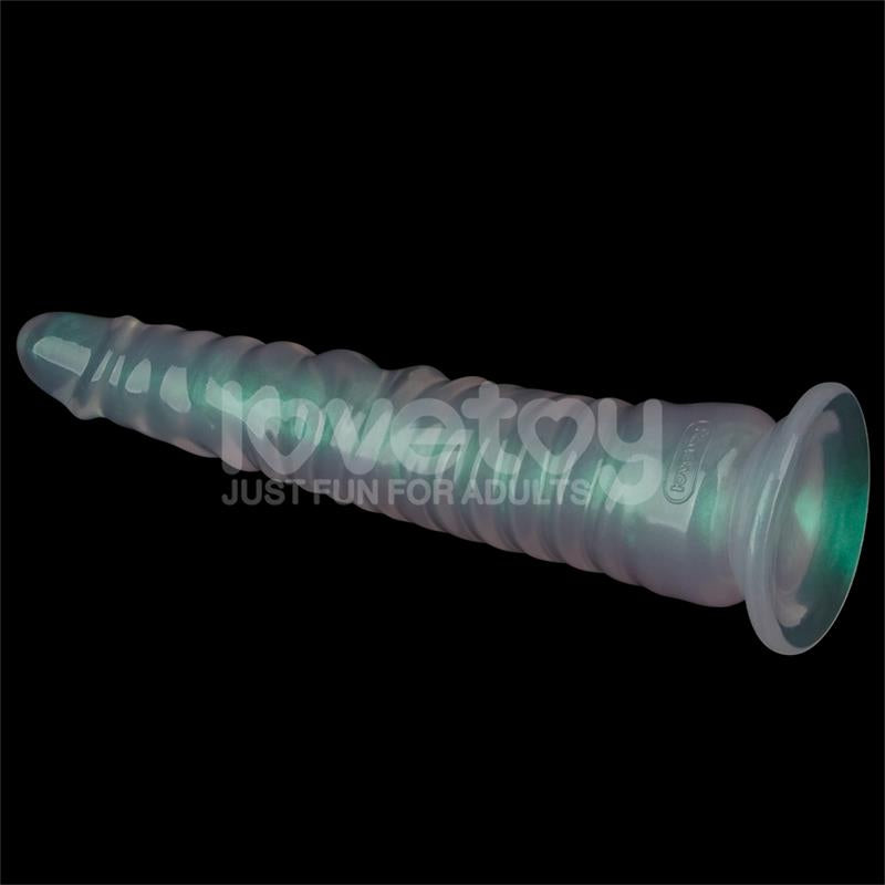 LOVETOY - OPAL PEARL SHEEN DILDO VERDE 12.5