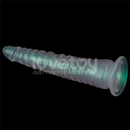 LOVETOY - OPAL PEARL SHEEN DILDO VERDE 12.5