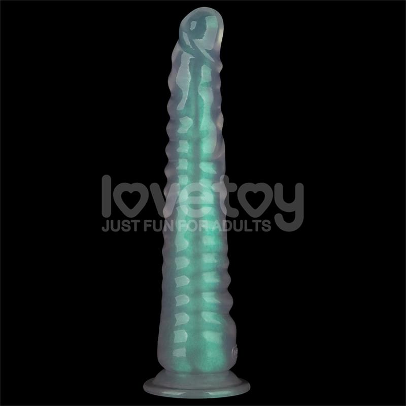 LOVETOY - OPAL PEARL SHEEN DILDO VERDE 12.5