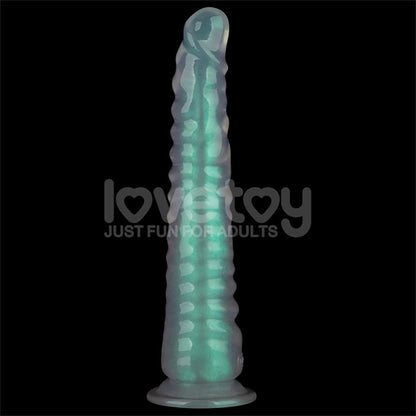 LOVETOY - OPAL PEARL SHEEN DILDO VERDE 12.5