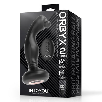 INTOYOU - ORBYX MASAJEADOR PROSTÁTICO CON ROTACIÓN, VIBRACIÓN Y CONTROL REMOTO