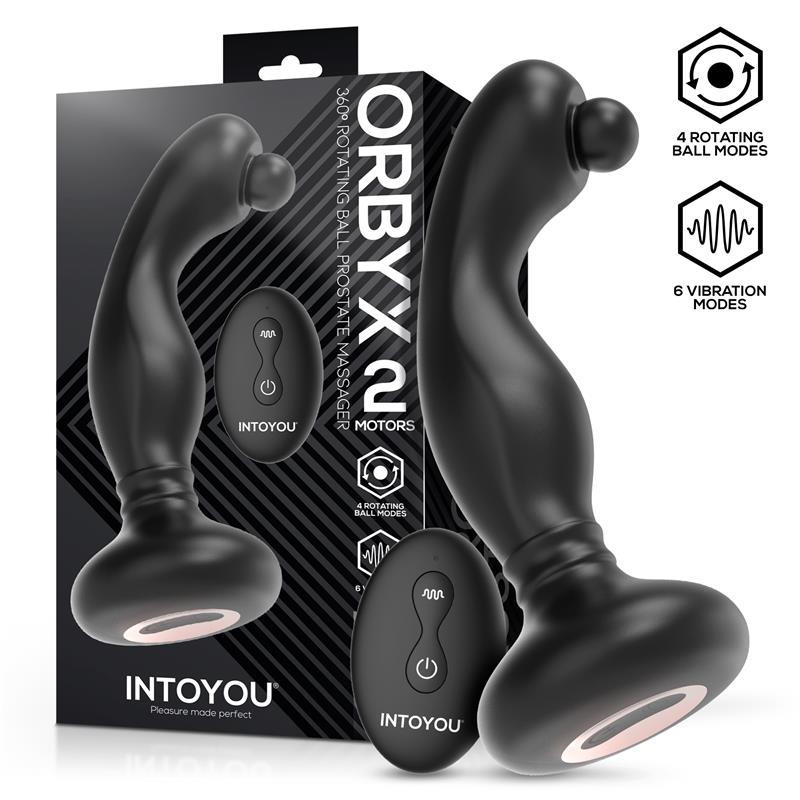 INTOYOU - ORBYX MASAJEADOR PROSTÁTICO CON ROTACIÓN, VIBRACIÓN Y CONTROL REMOTO