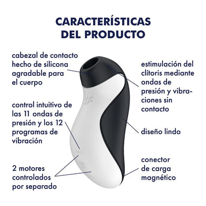 SATISFYER - ORCA SUCCIONADOR DE CLÍTORIS DOUBLE AIR PULSE