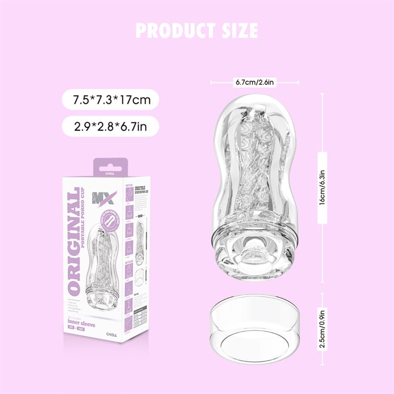 CHISA - ORIGINAL PORTABLE PORNO CUP MASTURBADOR