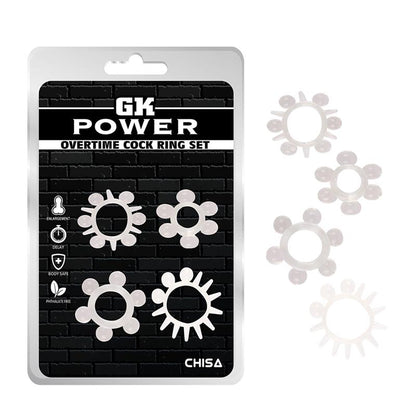 CHISA - OVERTIME SET 4 ANILLOS PARA EL PENE