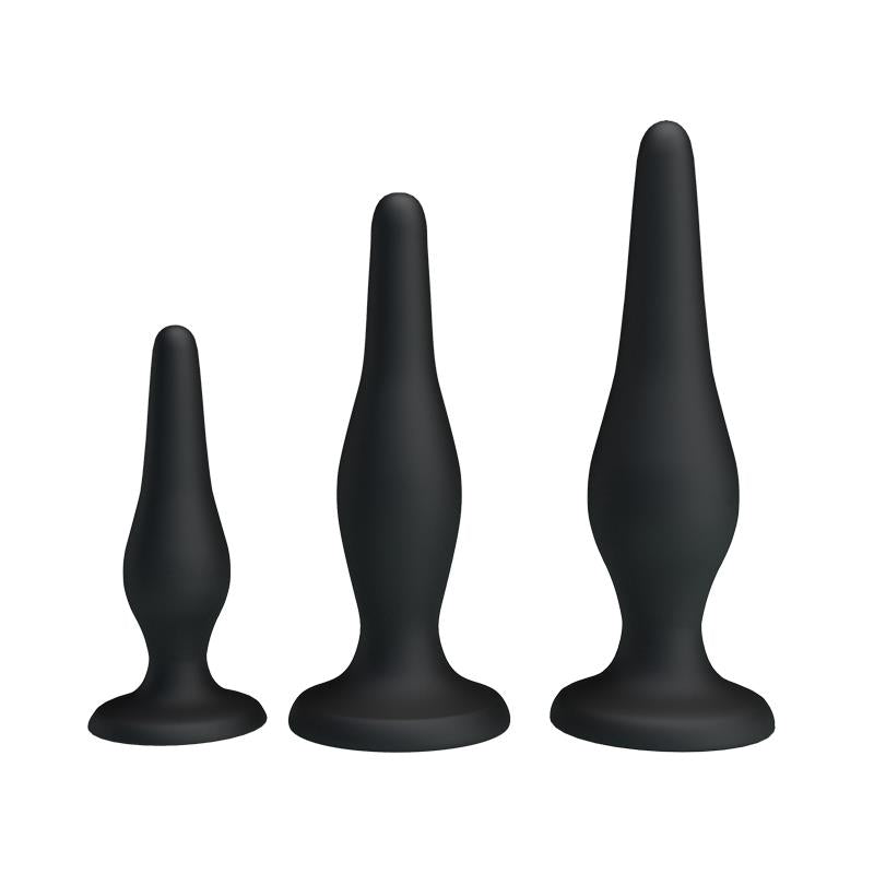 PRETTYLOVE - BUTT PLUG SET OF 3 CLAVE 35