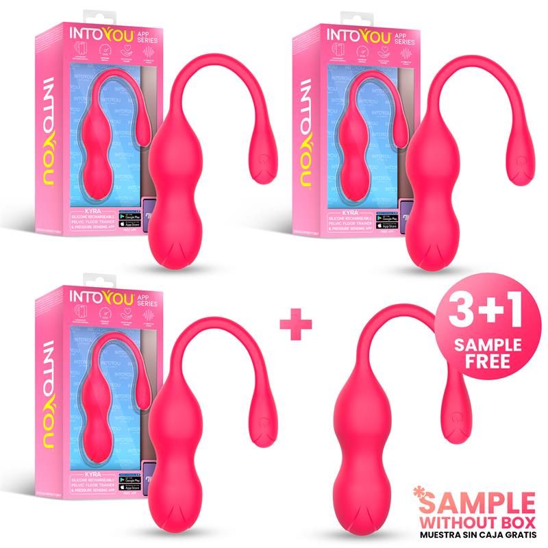 INTOYOU APP SERIES - PACK 3+1 ENTRENADOR DE SUELO PÉLVICO CON SENSOR DE PRESIÓN Y APP