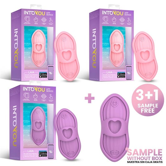 INTOYOU APP SERIES - PACK 3+1 LAIA ESTIMULADOR DE DEDO Y FUNDA CON APP