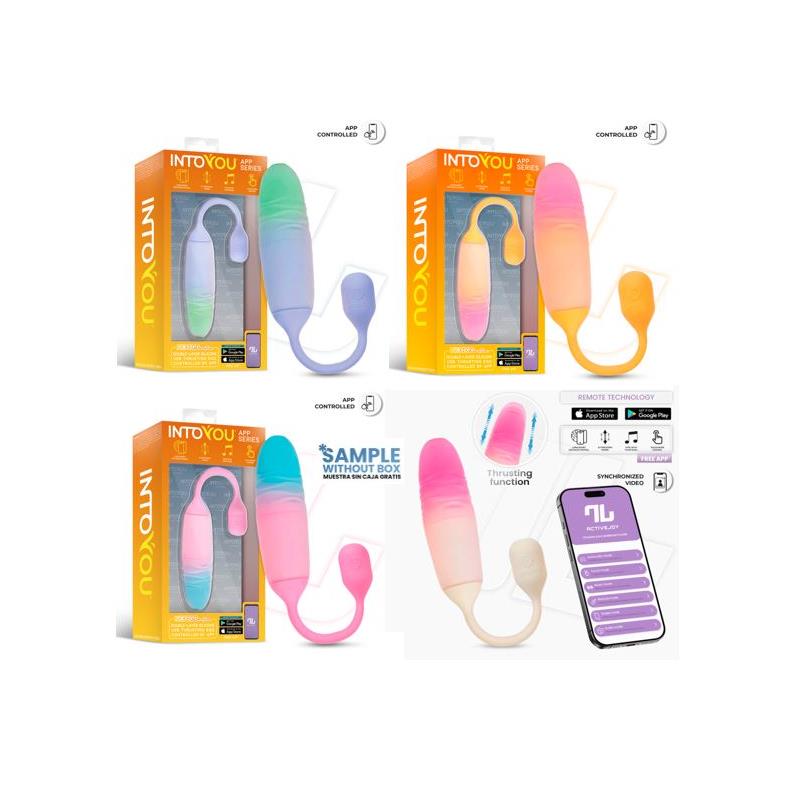 INTOYOU APP SERIES - PACK 3+1 NEXEGG MOTION HUEVO VIBRADOR CON THRUSTING Y APP