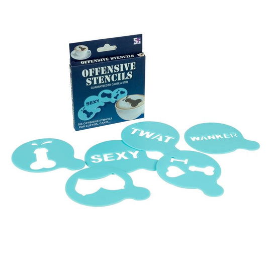 SPENCER & FLEETWOOD - PACK DE 12 MOLDES OFFENSIVE STENCILS