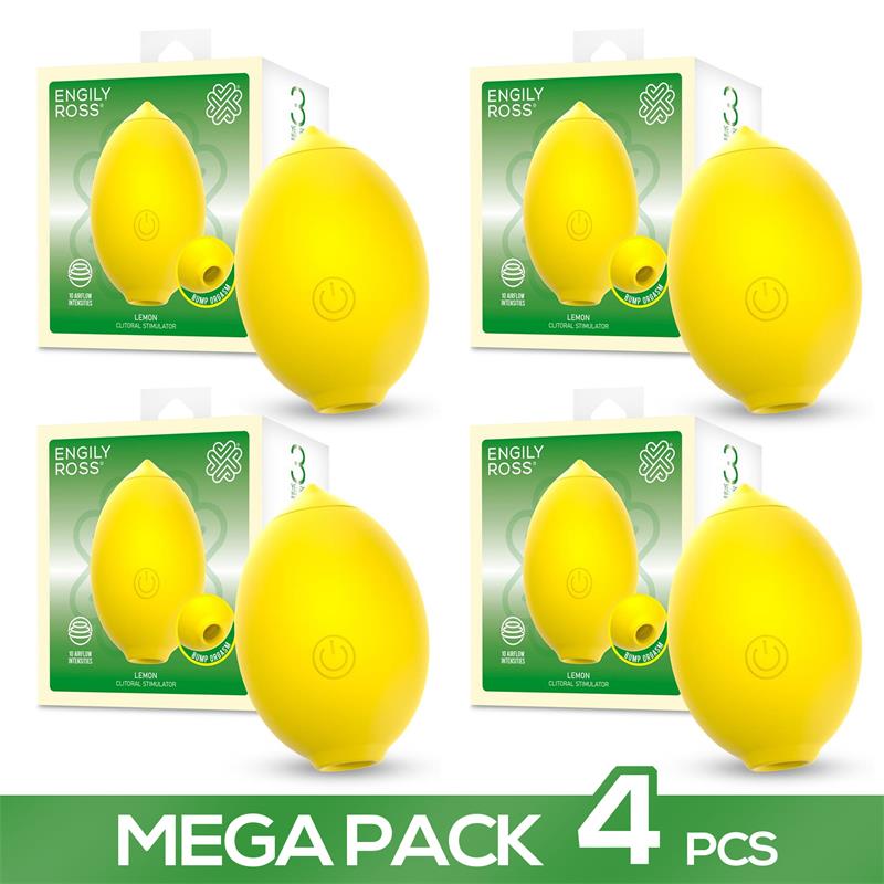 ENGILY ROSS - PACK DE 4 LEMON ESTIMULADOR DE CLÍTORIS CON SUCCIÓN