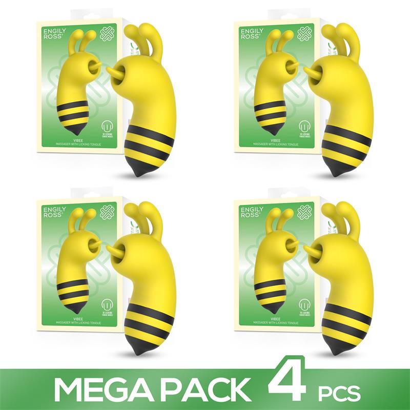 ENGILY ROSS - PACK DE 4 VIBEE MASAJEADOR CON LENGUA LICKING