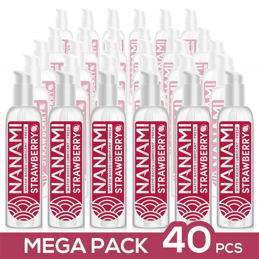 NANAMI - PACK DE 40 LUBRICANTE BASE AGUA FRESA 150 ML