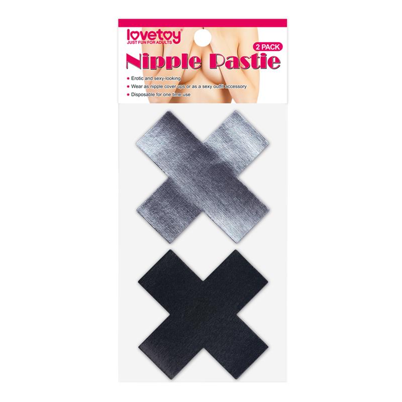 LOVETOY - PACK PEZONERAS CRUCES NEGRO Y GRIS