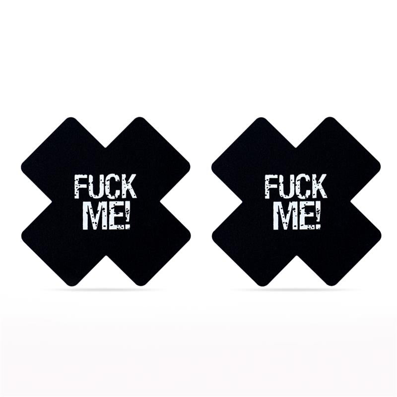 LOVETOY - PACK PEZONERAS CRUZ NEGRO Y ROSA FUCK ME