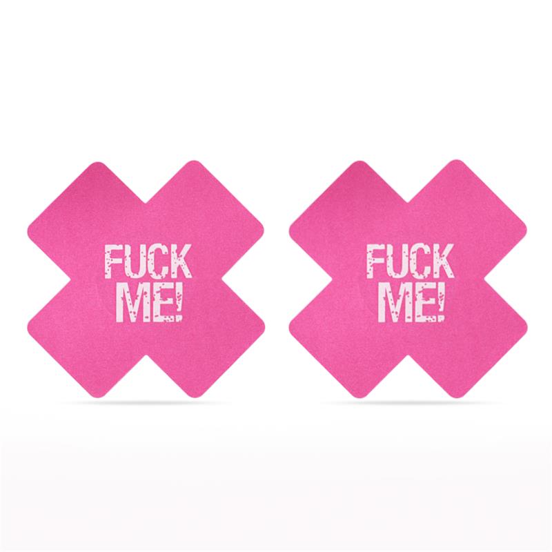 LOVETOY - PACK PEZONERAS CRUZ NEGRO Y ROSA FUCK ME