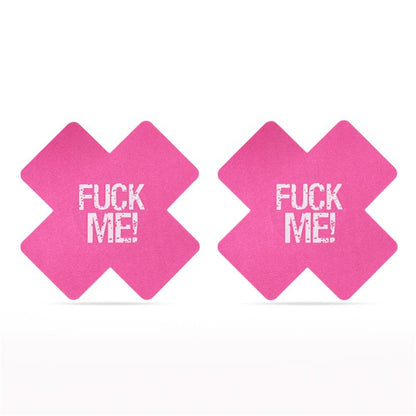 LOVETOY - PACK PEZONERAS CRUZ NEGRO Y ROSA FUCK ME