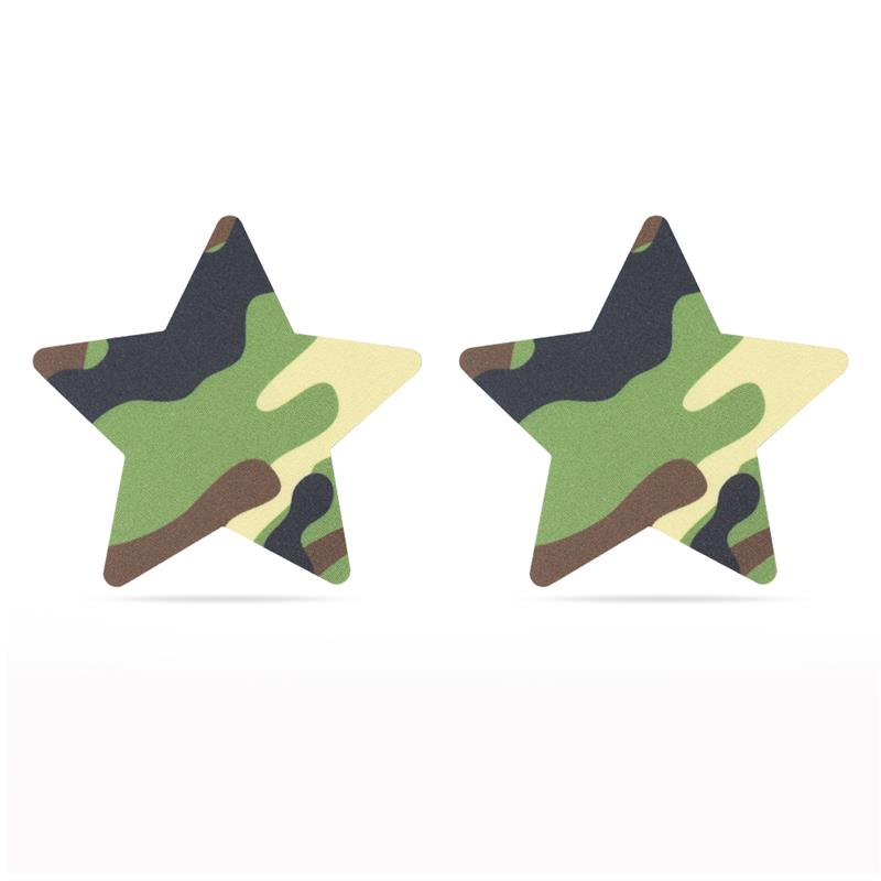 LOVETOY - PACK PEZONERAS ESTRELLA Y CORAZÓN CAMUFLAJE