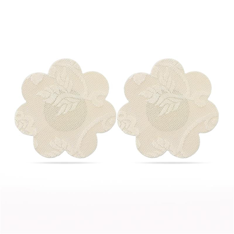 LOVETOY - PACK PEZONERAS FLOR Y CORAZÓN BEIGE