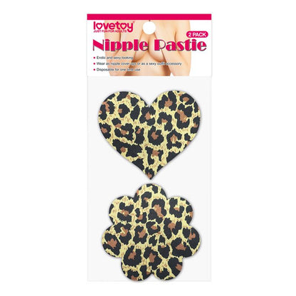LOVETOY - PACK PEZONERAS FLOR Y CORAZÓN  LEOPARDO