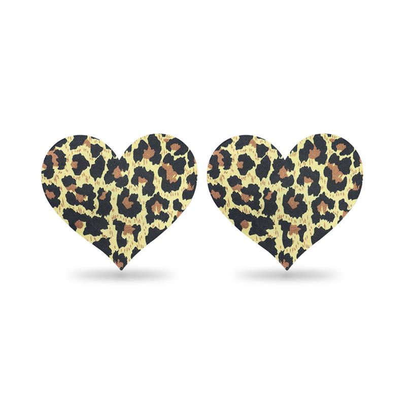 LOVETOY - PACK PEZONERAS FLOR Y CORAZÓN  LEOPARDO