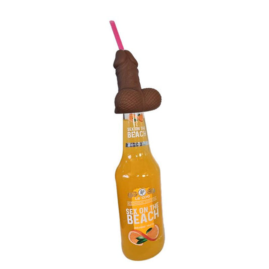 DIVERTY SEX - PAJITA CON FORMA DE PENE XXL PARA BOTELLA DE 360 ML