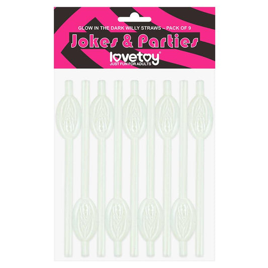 LOVETOY - PAJITA DE VAGINA BRILLA EN LA OSCURIDAD PACK DE 9