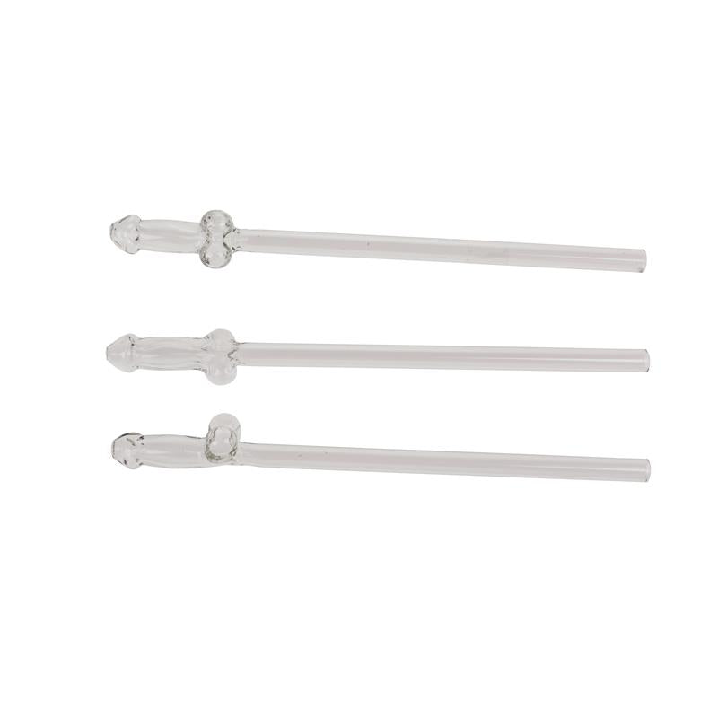 OOTB - PAJITAS DE CRISTAL DE PENE CON LIMPIADOR