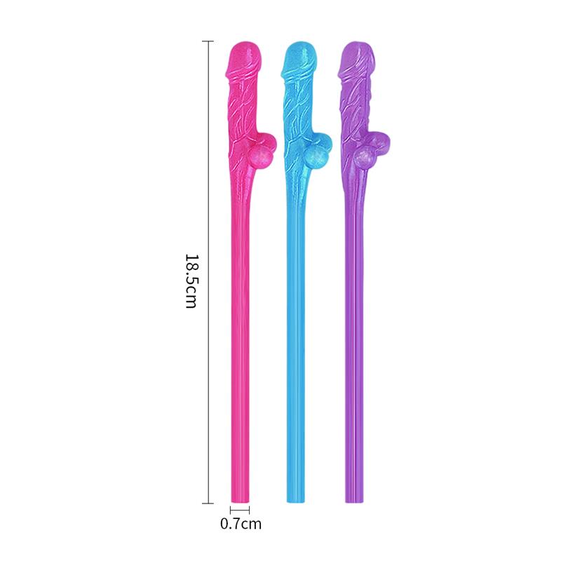 LOVETOY - PAJITAS PENE VARIO COLOR PACK DE 9