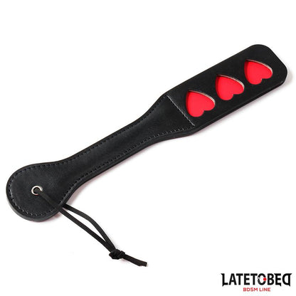 LATETOBED BDSM LINE - PALA DOBLE CAPA CON CORAZONES 32 CM