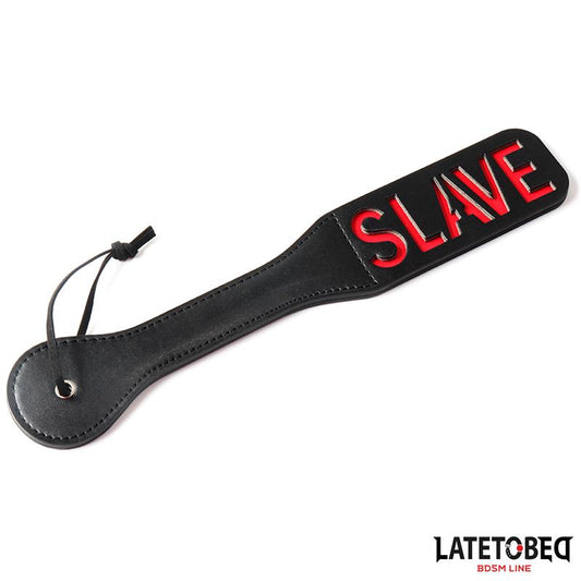 LATETOBED BDSM LINE - PALA DOBLE CAPA LEMA SLAVE 32 CM