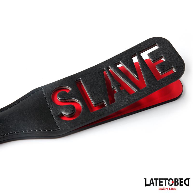 LATETOBED BDSM LINE - PALA DOBLE CAPA LEMA SLAVE 32 CM